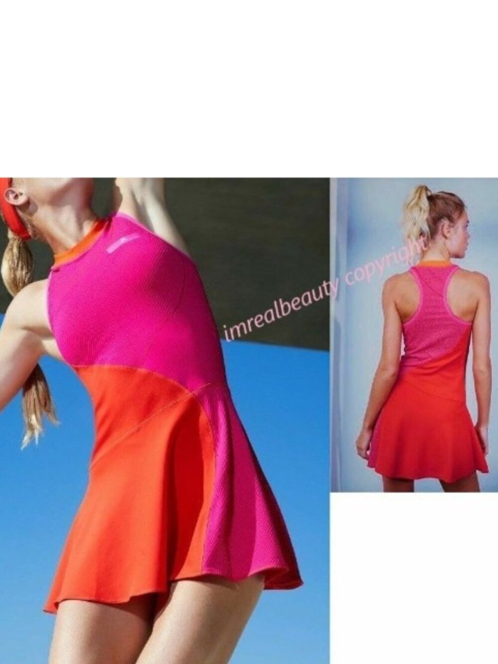Nwt Adidas Stella McCartney Tennis Dress M Medium red pink